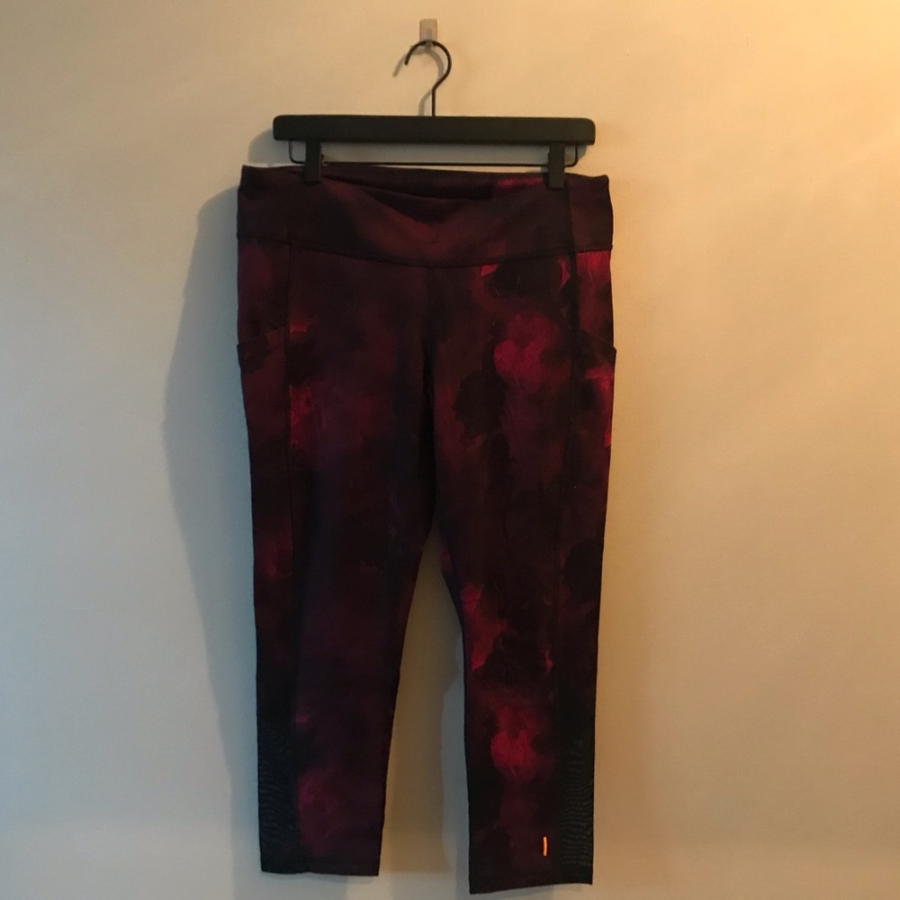 Lucy Agatha Capri, L, Wine/Pink